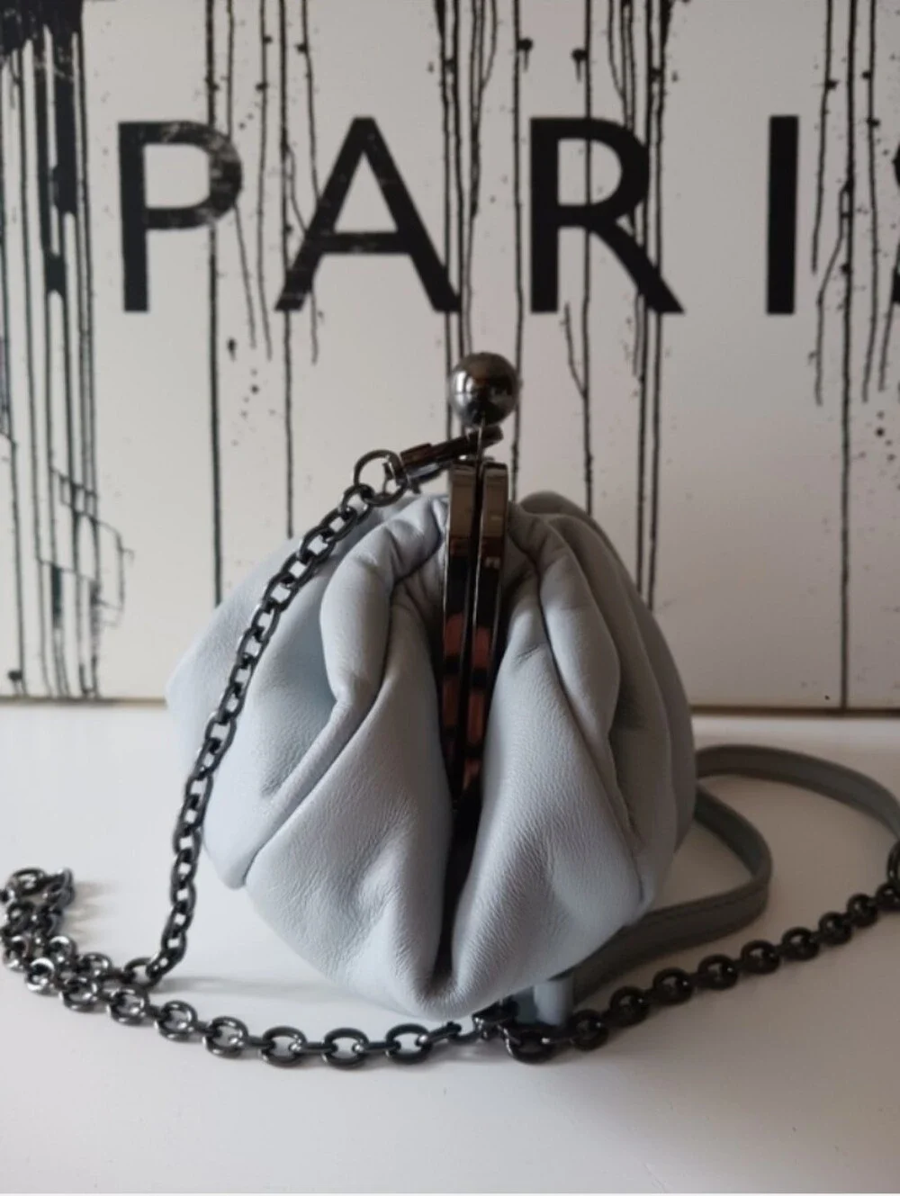 MaxMara Pasticcino Weekend Blue Crossbody Bag